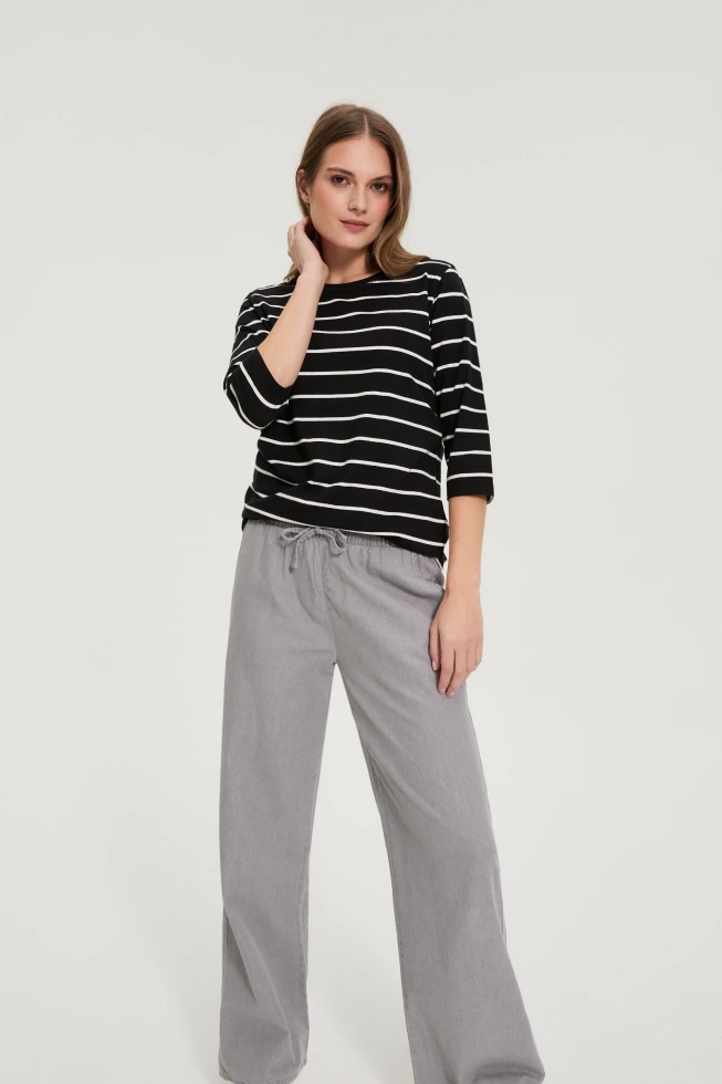 WOMEN'S LONGSLEEVE L-TS-4905 BLACK-set