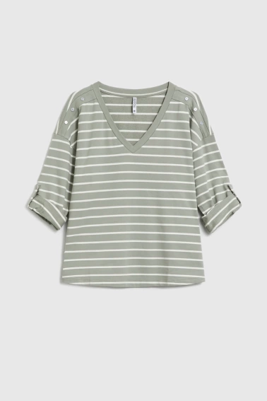 WOMEN'S SWEATSHIRT L-BL-4910 OLIVE