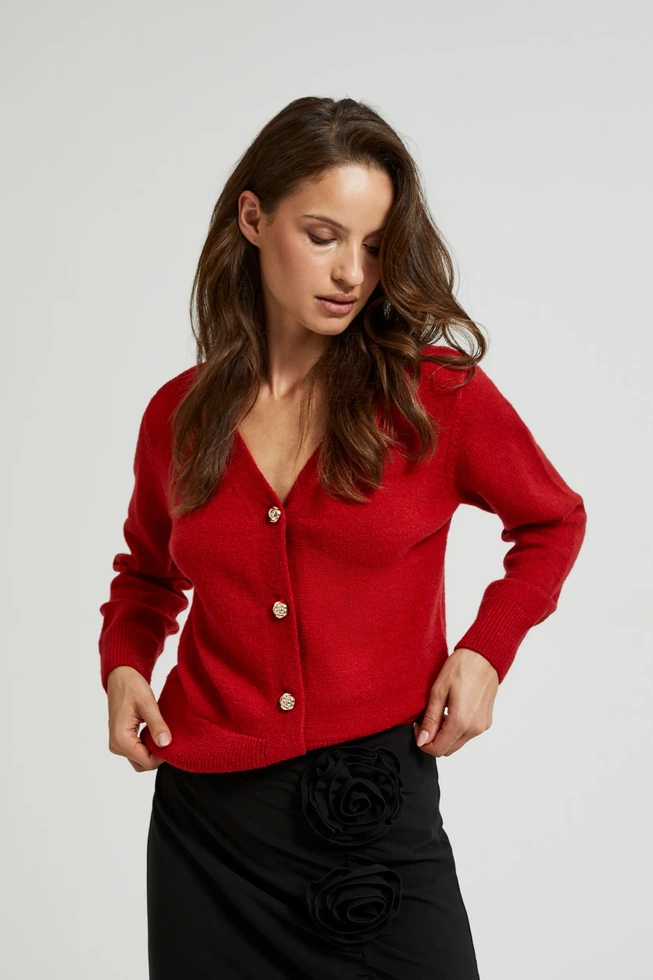 SWETER DAMSKI Z-SW-4566 RED-pakiet