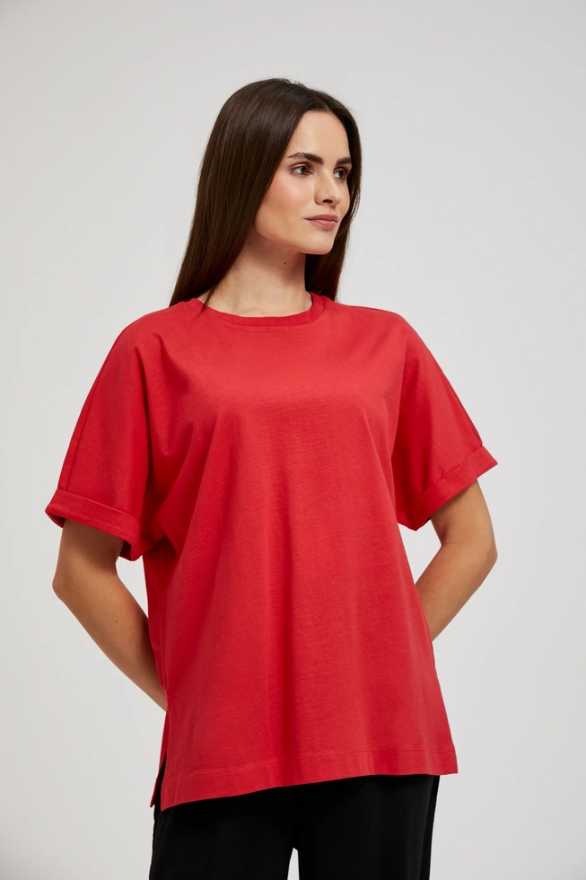 BLUZKA DAMSKA L-TS-4420 RED