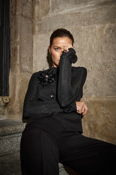 WOMEN'S LONGSLEEVE Z-TS-4822 BLACK