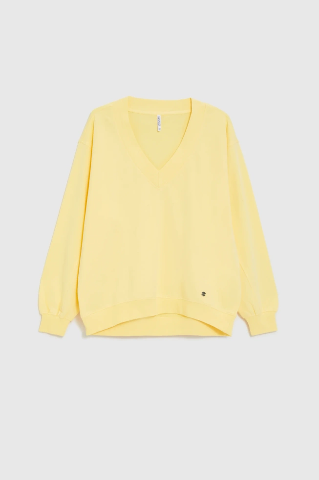 WOMEN'S SWEATSHIRT L-BL-4906 L.YELLOW