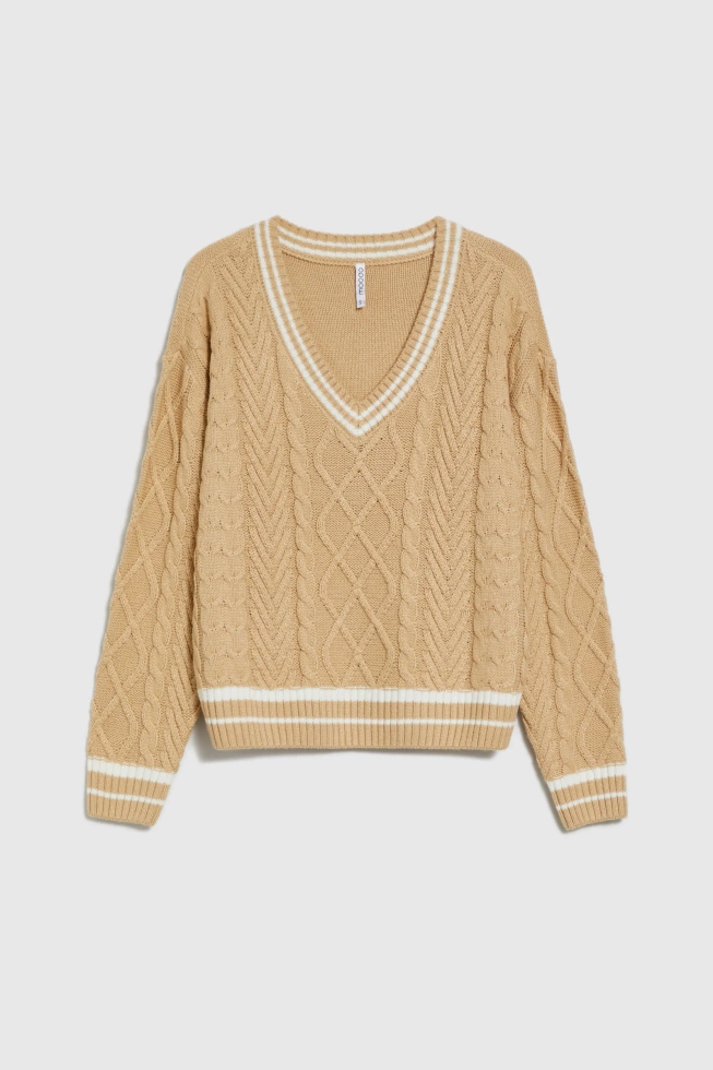 SWETER DAMSKI Z-SW-4828 BEIGE-pakiet