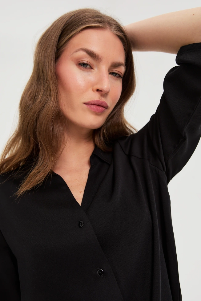 KOSZULA DAMSKA L-KO-4918 BLACK