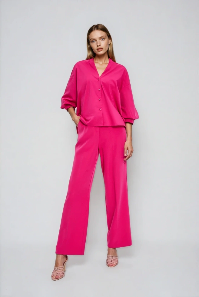 WOMEN'S SHIRT L-KO-4908 FUCHSIA-set