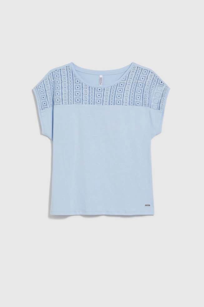 WOMEN'S TSHIRT L-TS-4641 L.BLUE