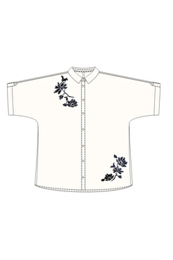 WOMEN'S SHIRT L-KO-4955 WHITE