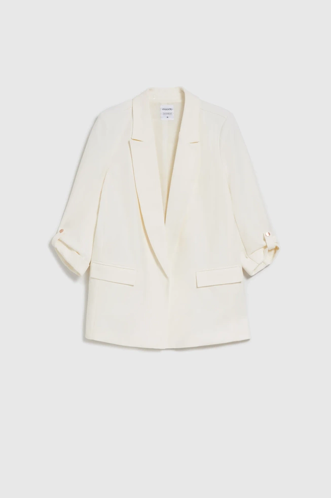 WOMEN'S JACKETS L-MR-4601 OFF WHITE