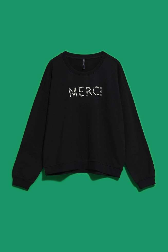 LADIES SWEATSHIRT L-BL-4007 BLACK