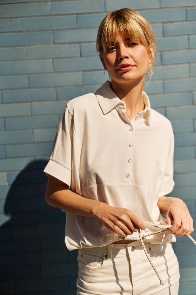 WOMEN'S SWEATSHIRT L-BL-4613 OFF WHITE