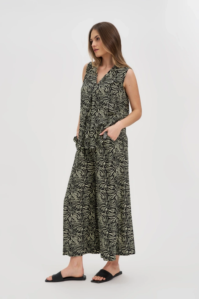 WOMEN'S PANTS L-SP-4626 BLACK-set