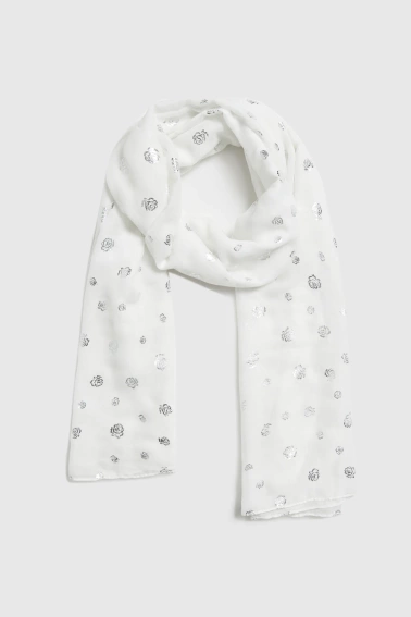 WOMEN'S SCARF L-SZ-4924 WHITE-set