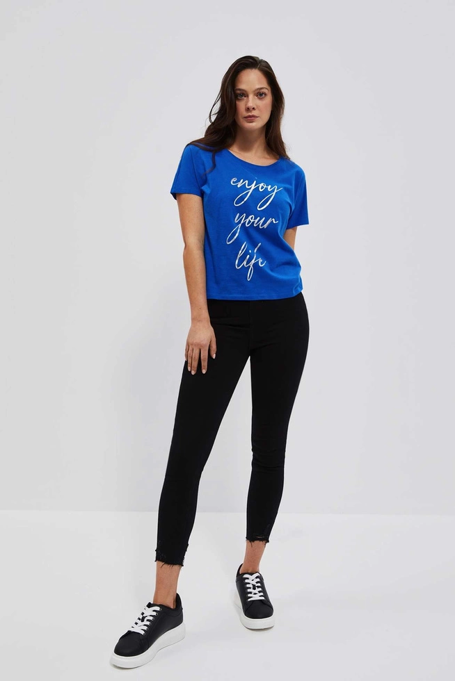 LADIES TSHIRT L-TS-4045 BLUE