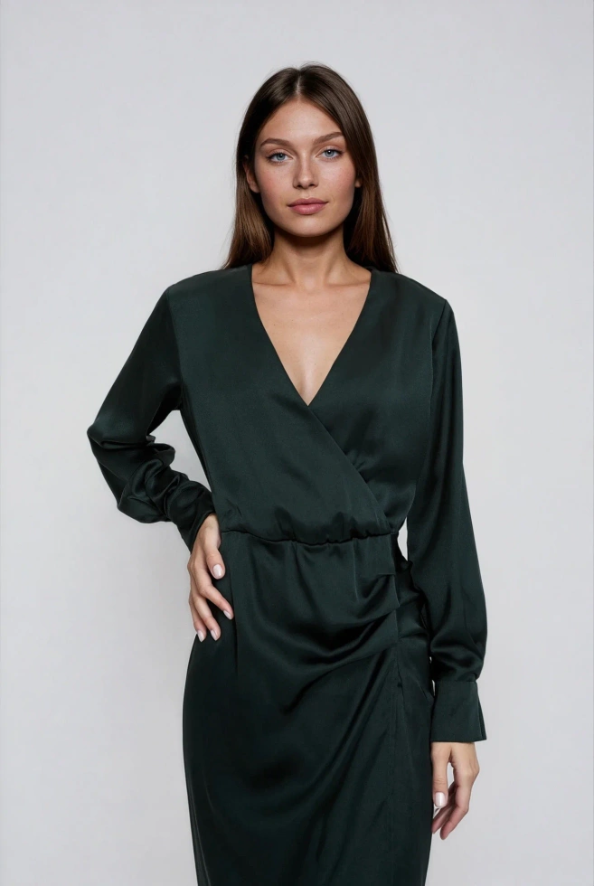 WOMEN'S DRESS Z-SU-4829 D.GREEN-set