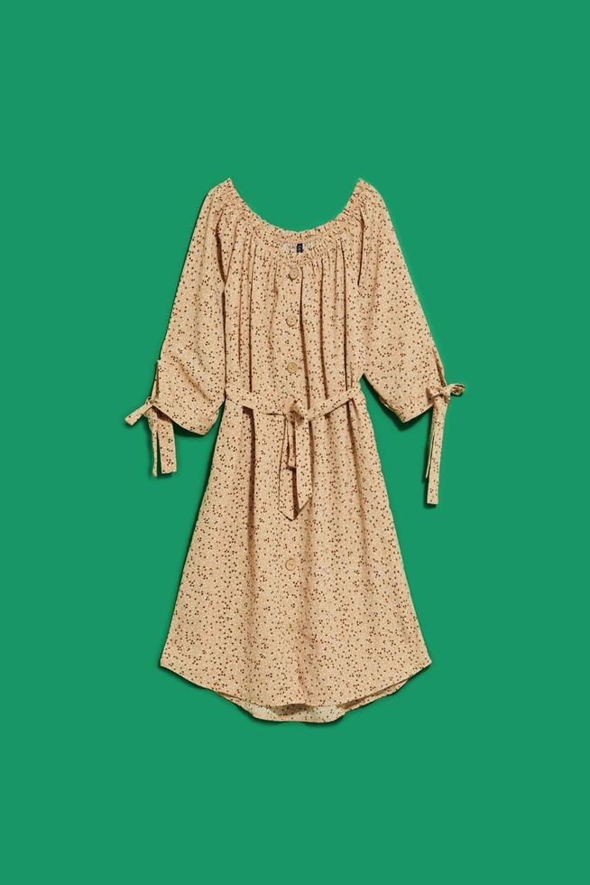 LADIES DRESS L-SU-4031 D.BEIGE