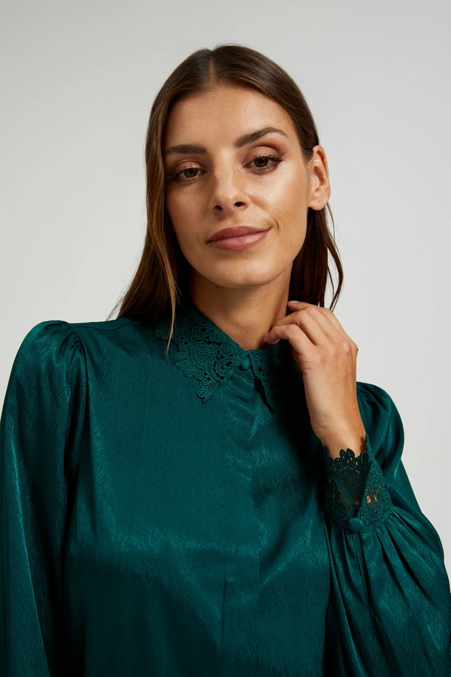 WOMEN'S SHIRT Z-KO-4531 D.GREEN