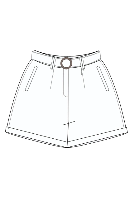 SZORTY DAMSKIE L-SH-4904 WHITE