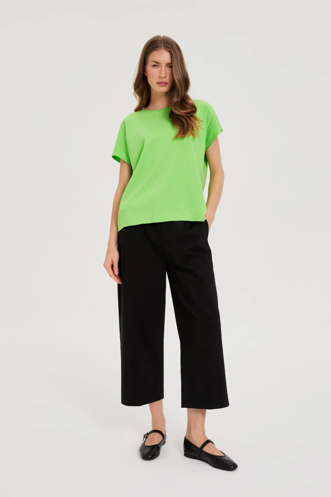 WOMEN'S T-SHIRT L-TS-4748 L.GREEN