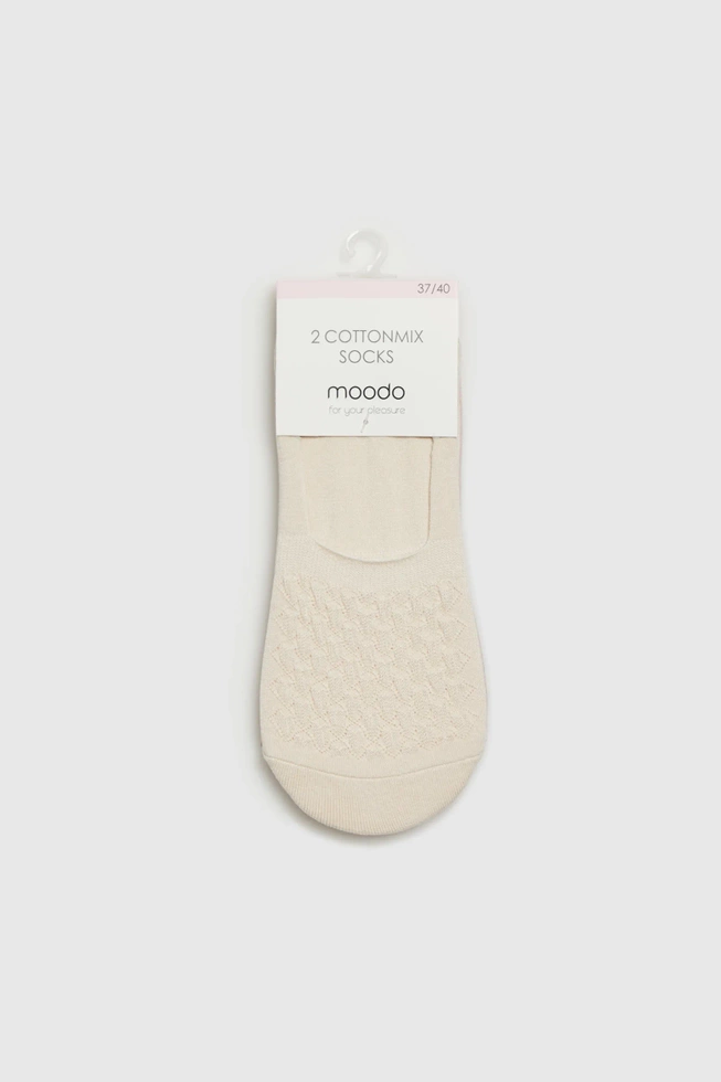 WOMEN'S SOCKS L-SK-4600 BEIGE-set