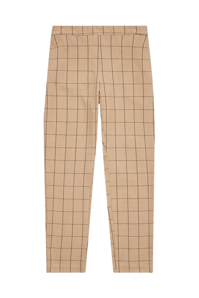 Checked cigarette trousers