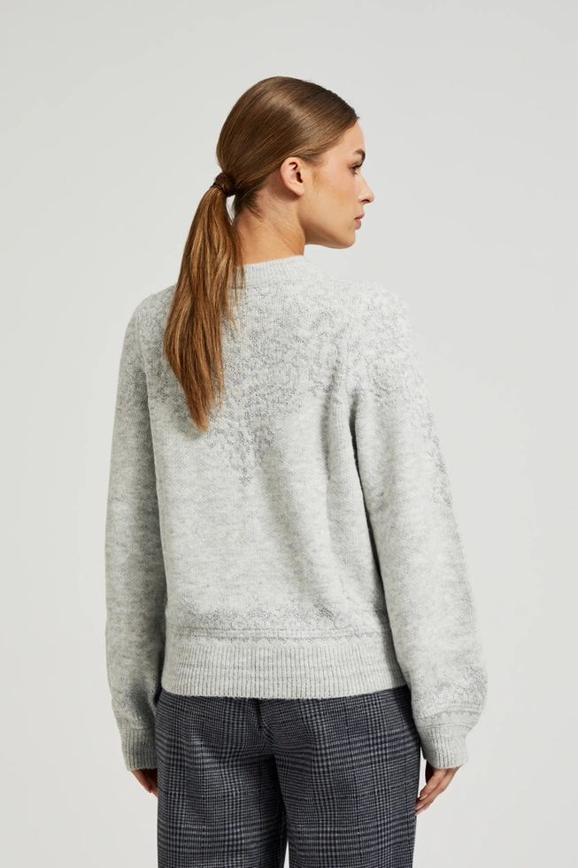 WOMEN'S SWEATER Z-SW-4551 GREY MEL