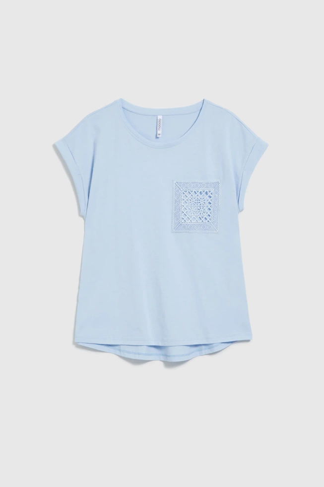 WOMEN'S TSHIRT L-TS-4673 L.BLUE