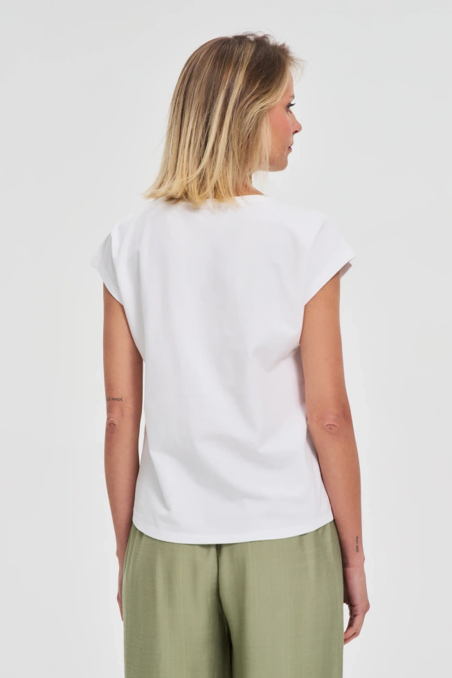 KOSZULKA DAMSKA L-TS-4704 WHITE