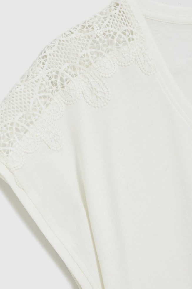 WOMEN'S TSHIRT L-TS-4929 OFF WHITE-set