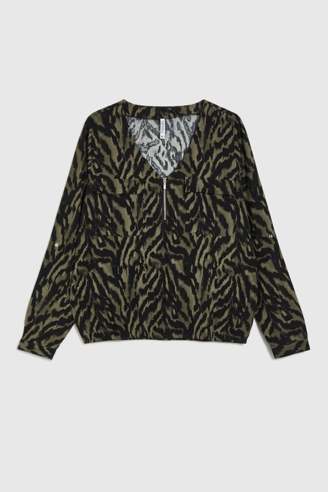 WOMEN'S SHIRT Z-KO-4821 D.OLIVE