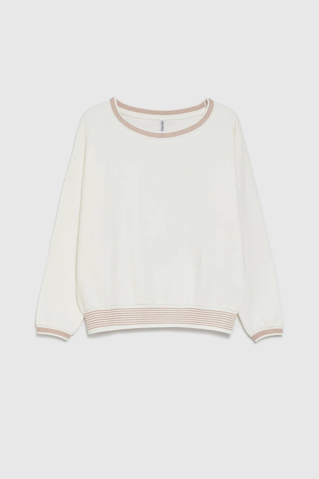 WOMEN'S SWEATSHIRT Z-BL-4802 OFF WHITE