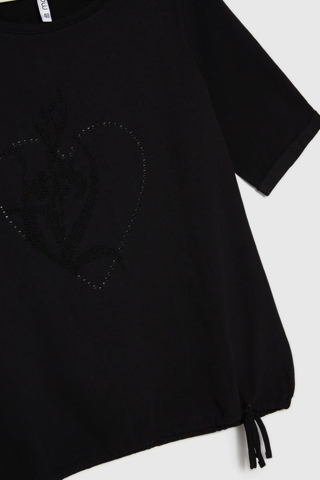 WOMEN'S TSHIRT L-TS-4611 BLACK