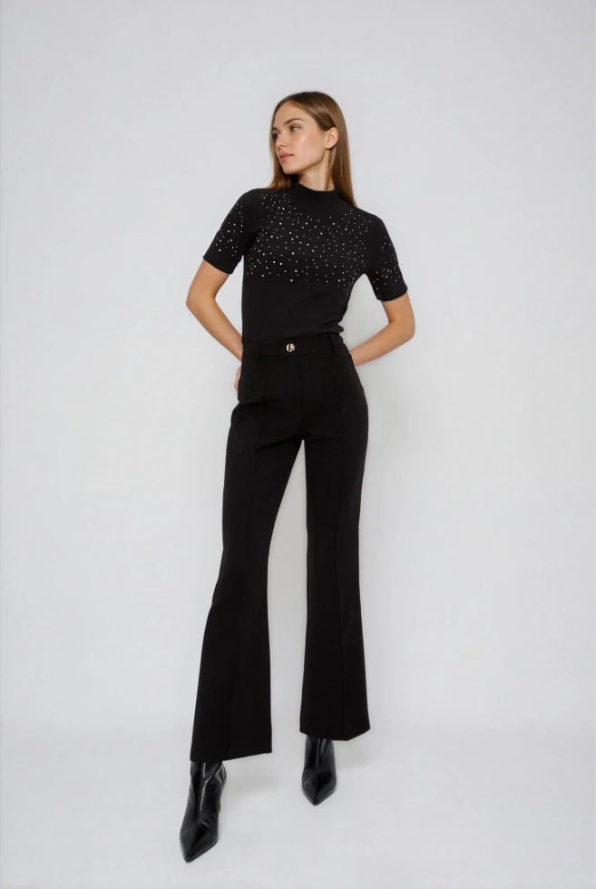 WOMEN'S TSHIRT L-TS-4902 BLACK