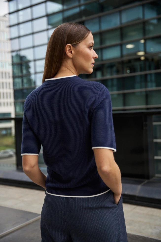 WOMEN'S SWEATER L-SW-4900 NAVY-set