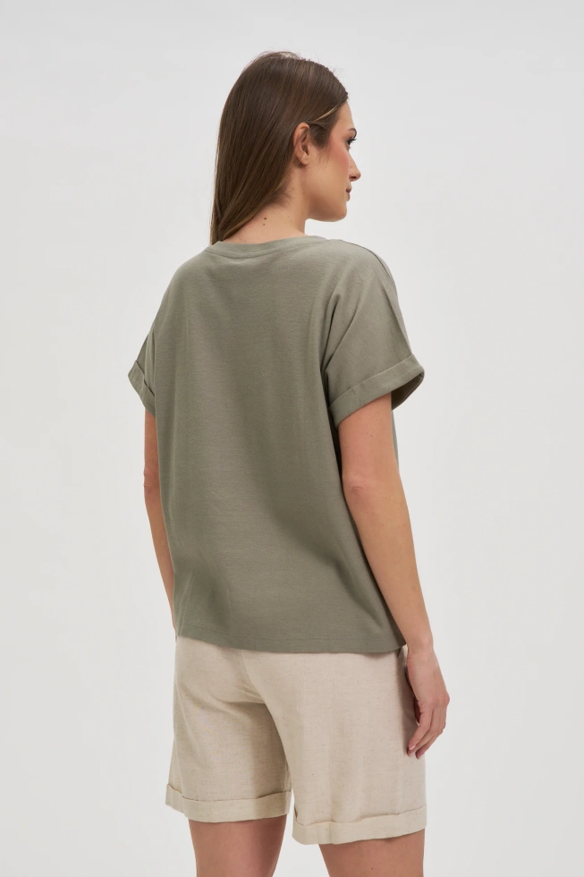 WOMEN'S TSHIRT L-TS-4700 OLIVE-set
