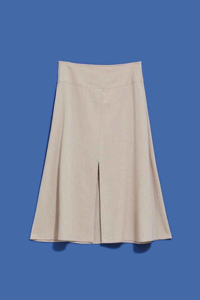 LADIES SKIRT L-SC-4023 D.BEIGE