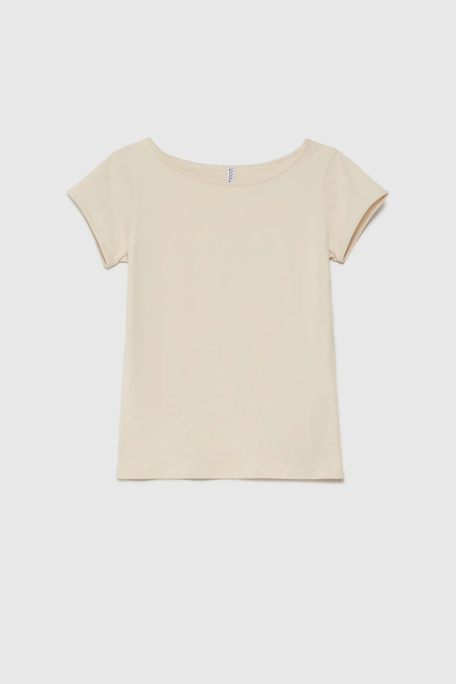 WOMEN'S TSHIRT L-TS-4622 L.BEIGE