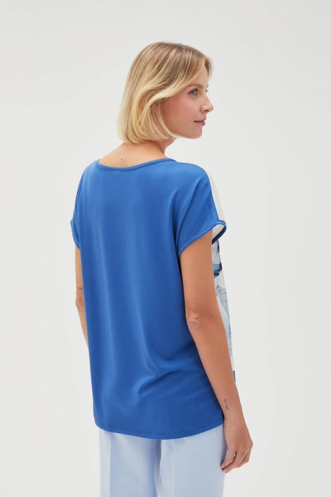 WOMEN'S TSHIRT L-TS-4646 L.BLUE