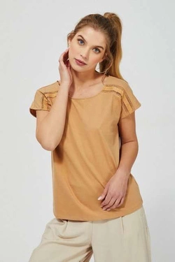 Blouse with openwork decorations