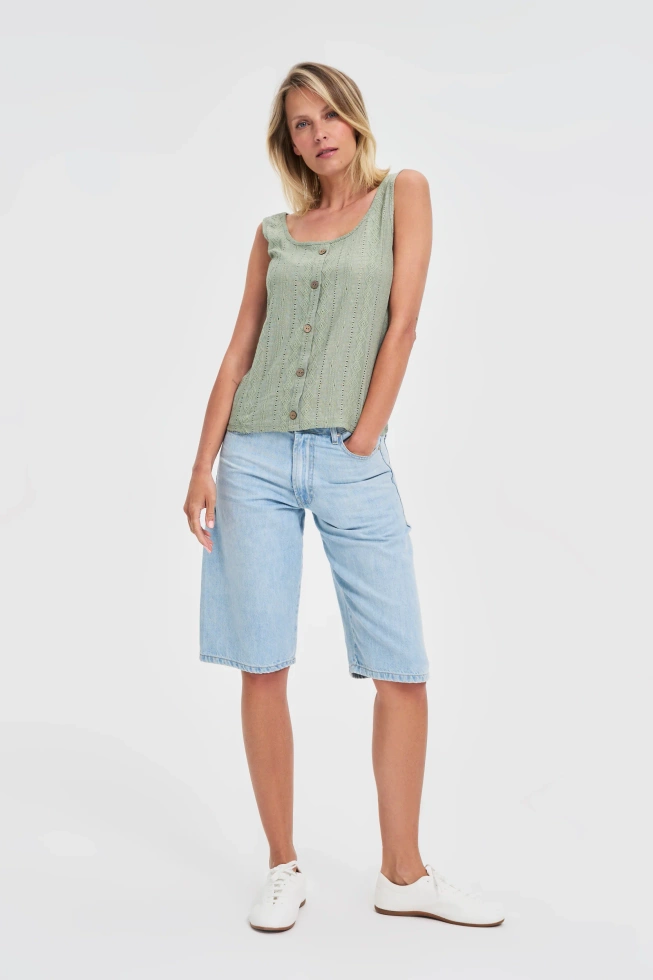 WOMEN'S TOP L-TS-4675 OLIVE