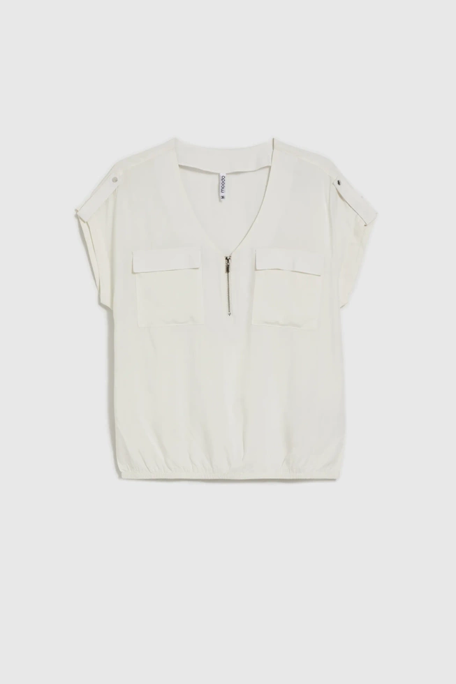 WOMEN'S SHIRT L-KO-4606 OFF WHITE