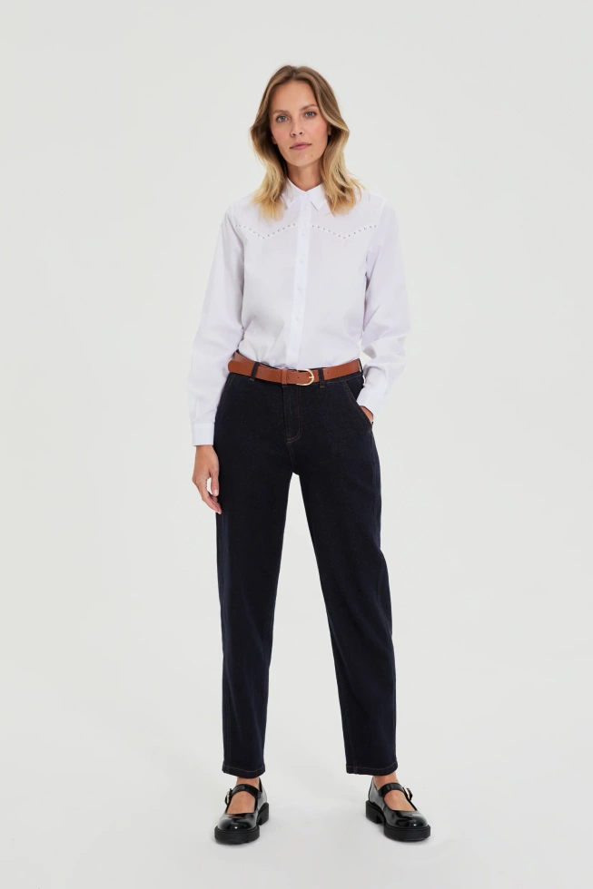 WOMEN'S SHIRT L-KO-4904 WHITE-set