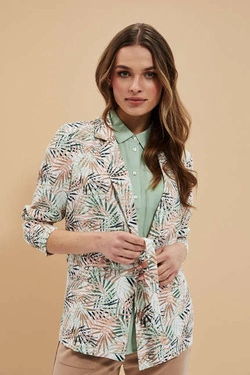 Tropical pattern blazer