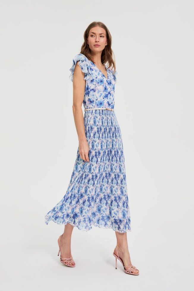 WOMEN'S DRESS L-SU-4921 L.BLUE