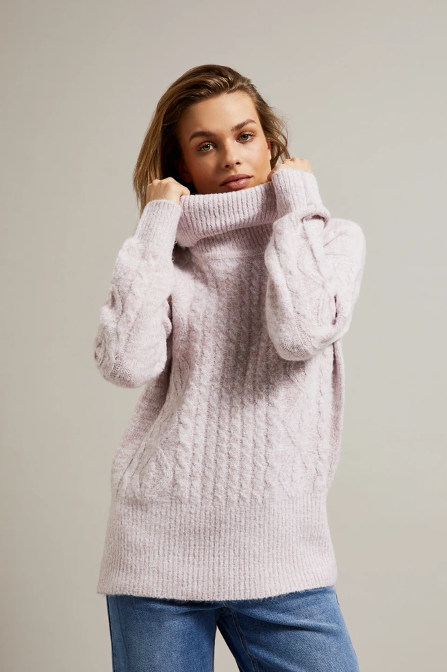 WOMEN'S SWEATER Z-SW-4545 PINK MEL