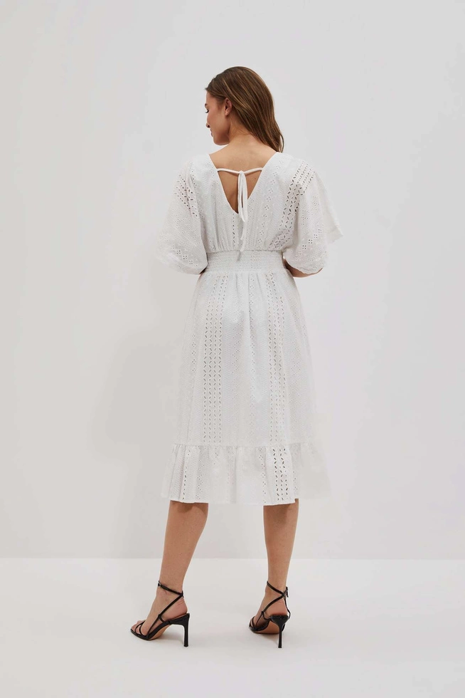 LADIES DRESS L-SU-4053 WHITE