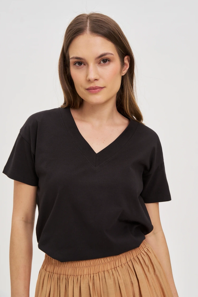 WOMEN'S TSHIRT L-TS-4625 BLACK