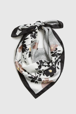 WOMEN'S SCARF L-SZ-4920 BLACK-set