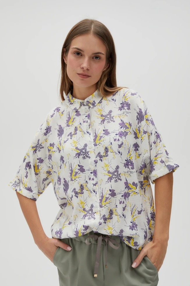 WOMEN'S SHIRT L-KO-4619 VIOLET