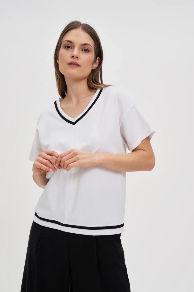 WOMEN'S TSHIRT L-TS-4753 WHITE-set