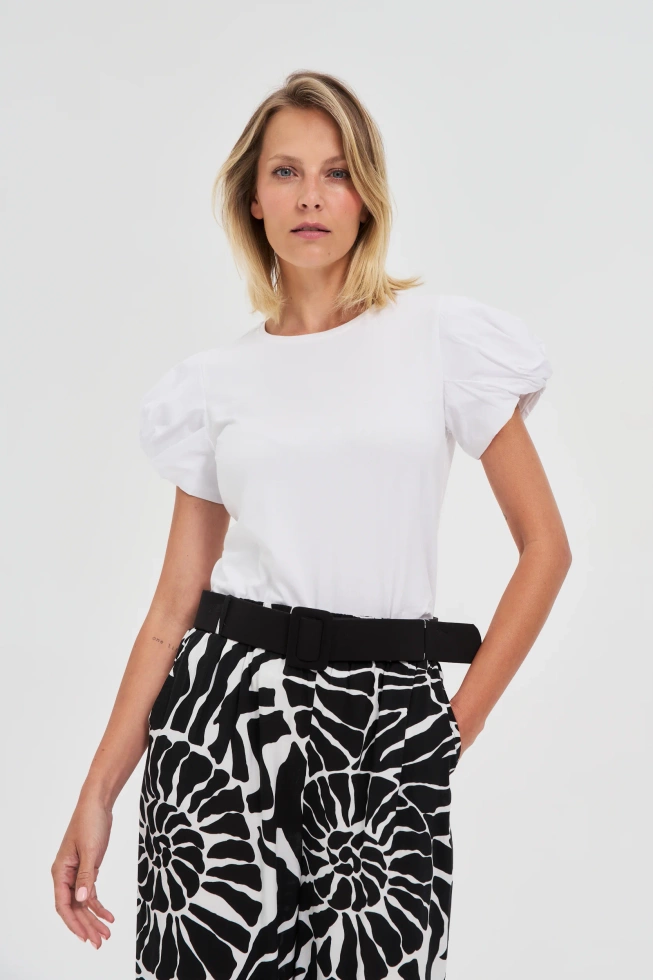 WOMEN'S TSHIRT L-TS-4604 WHITE